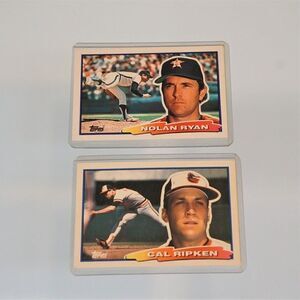 1988 Big Topps Baseball Cards Nolan Ryan And Cal Ripken
